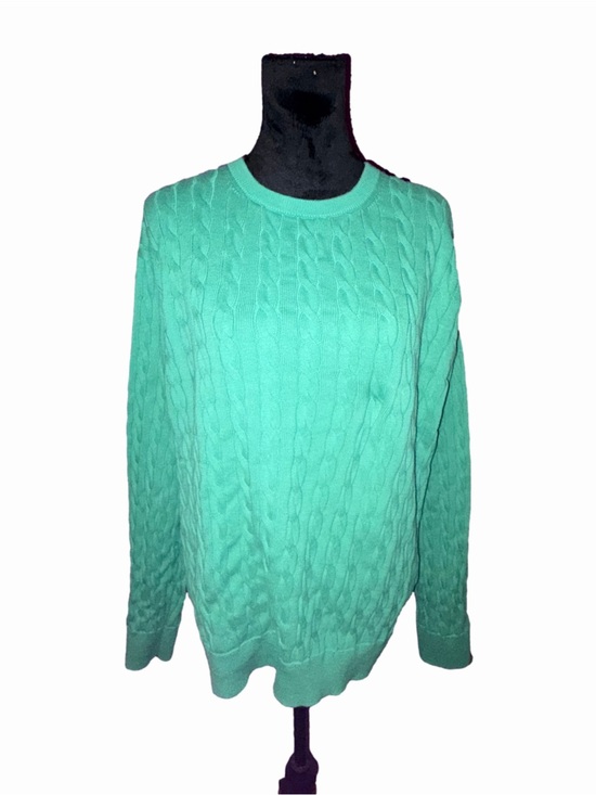 J. Crew Sweaters - 🆕💜J.Crew Mint Green 100% Cotton Cable Knit Crewneck Sweater Women’s Long Sleeve